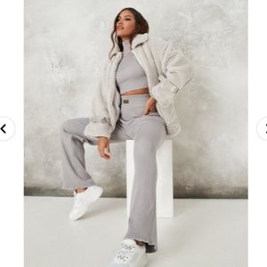 Missguided Gray Knit Set